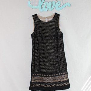 🖤 NEW LOFT Black Eyelet Coctail Dress Size 4 NWT